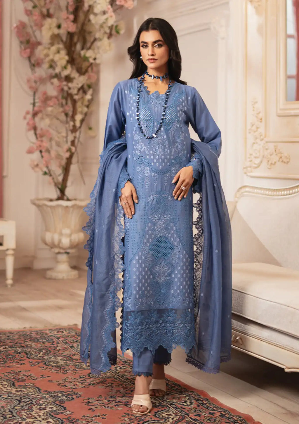 Summer Bloom – Embroidered Lawn