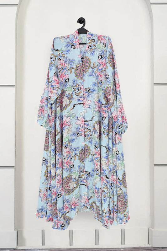 Premium printed abaya )