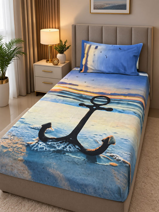 Premium Export Cotton Single Bedsheet ()