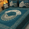 4 pc velvet jacquard bedsheet