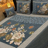 4 pc velvet jacquard bedsheet
