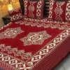4 pc velvet jacquard bedsheet