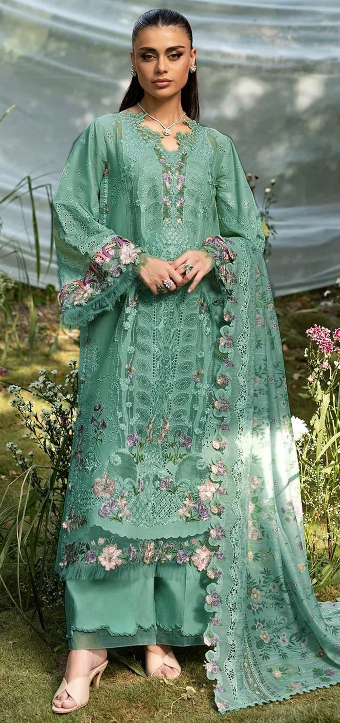 Premium 3-Piece Embroidered Dhanak Collection