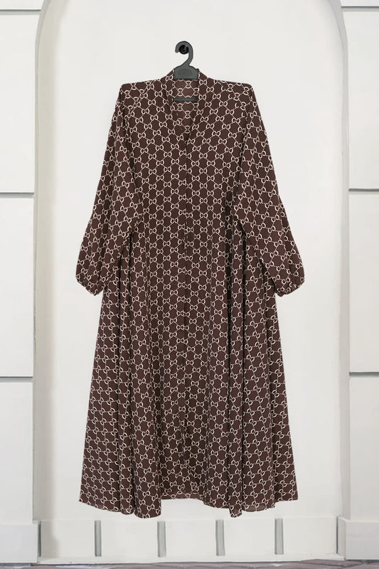 Premium printed abaya