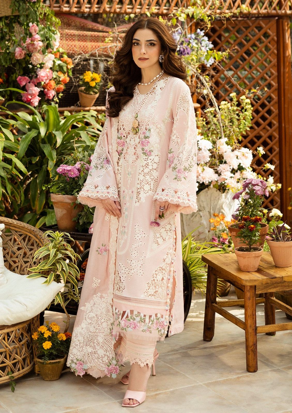 Premium 3-Piece Embroidered Dhanak Collection