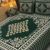 4 pc velvet jacquard bedsheet