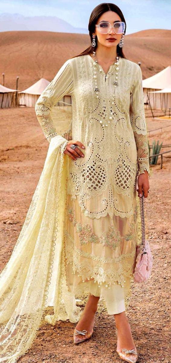 Premium 3-Piece Embroidered Dhanak Collection