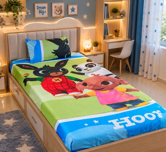 Premium Export Cotton Single Bedsheet